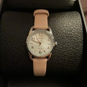Ladies Citizen Eco-Drive watch with silver dial